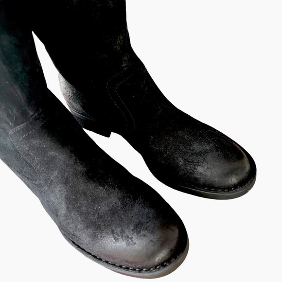 BORN BORMAN Suede Leather Riding Boots - Picture 5 of 7